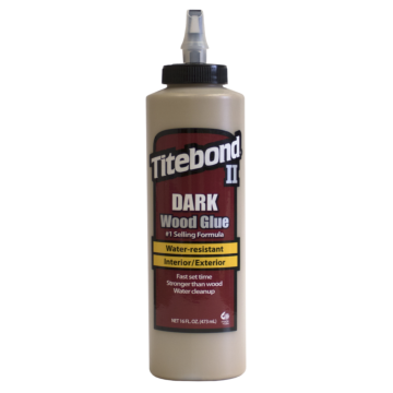 Titebond II 3704 Wood Glue, Brown, 16 oz Bottle
