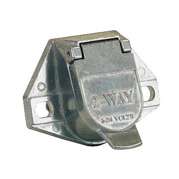 Buyers Die-Cast Zinc Plated Horizontal 2-Way Truck Side Trailer Connector