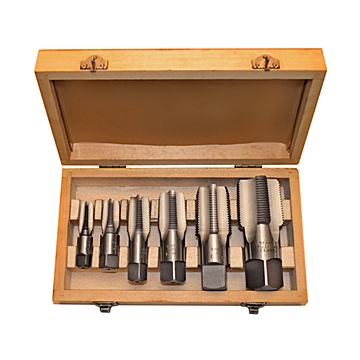 Alfa Tools 6 PC . CARBON STEEL NPT PIPE TAP SET