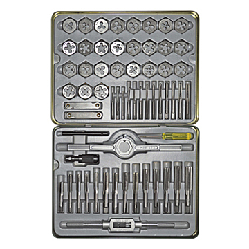 Alfa Tools 60PC CARBON STEEL SAE/METRIC TAP/DIE SET