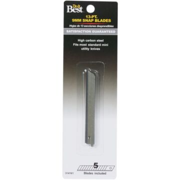 Techni Edge Do it Best 9 mm 13-Point Snap-Off Knife Blade (5-Pack)