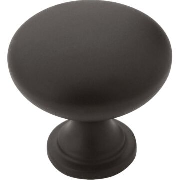 Amerock Edona Round Cabinet Knob (Matte Black - 10pk) 1-1/4 in.