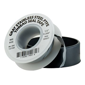 Merrill 1/2 In. x 260 In. Gray Non-Stick Coating Thread Seal Tape