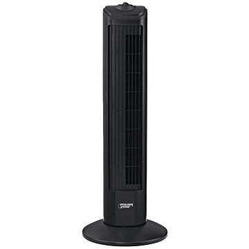 PowerZone Oscillating Fan Tower (Black) 28 in.