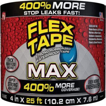 FLEX SEAL Flex Tape MAX (Black) 4 in. x 25 ft