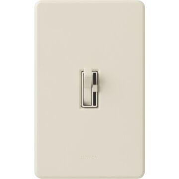 Lutron Toggler Incandescent/Halogen/LED/CFL Light Almond Slide Dimmer Switch