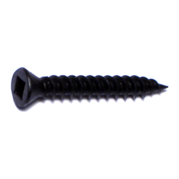 #6 x 1" Square Trim Head, Trim Head Screw, Black (Bulk Box 1 lb)