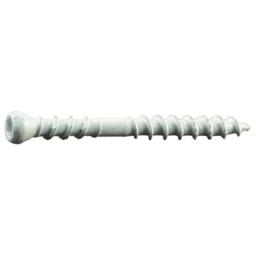 #8 x 1-5/8" Square Trim Head, Trim Head Screw, White, White (Bulk Box )
