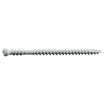 #8 x 3" Square Trim Head, Trim Head Screw, White, White (Bulk Box 5 lb)