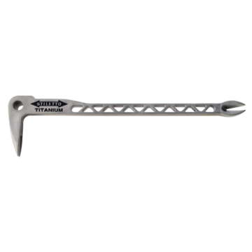 Stiletto 12 in. Titanium Claw Bar Nail Puller with Dimpler®