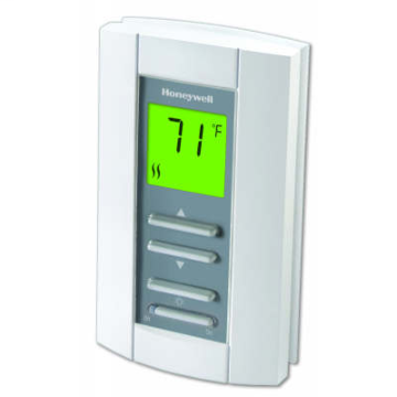 Honeywell Non-Progr.Digital Thermostat, Doubl Pole