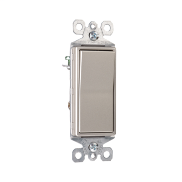 Pass & Seymour TradeMaster® 15A 3-Way Decorator Switch, Nickel