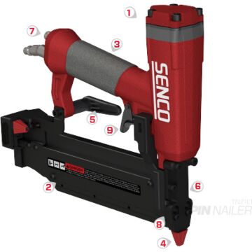 SENCO 3/5 - 2 in Straight Strip 200 Pneumatic Nailer