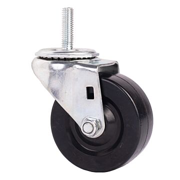 World Casters & Equipment Manufacturing 150 lb 3 in Soft Rubber Swivel Caster