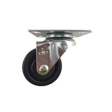 World Casters & Equipment Manufacturing 300 lb 3 in Polyolefin Swivel Caster