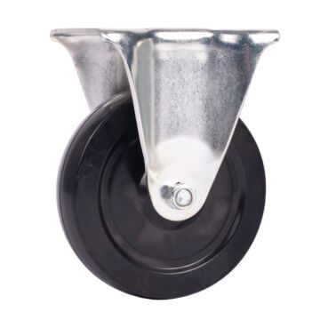 World Casters & Equipment Manufacturing 200 lb 5 in Soft Rubber Rigid Caster