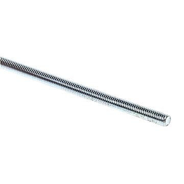 All America Threaded Products® M10 1 M Steel Zinc Plated Threaded Rod