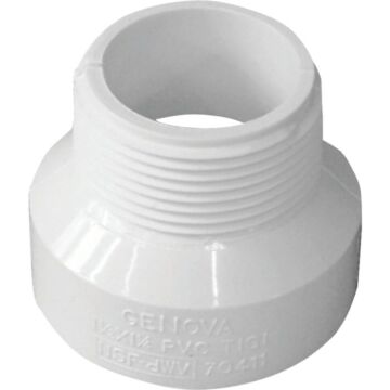 IPEX 192860 PVC WHT 1 1/4X1 1/2" MALE ADPT HXMPT WHT CANPLAS