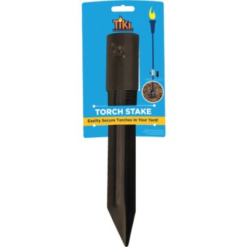 TIKI Tiki Black Metal Patio Torch Stake