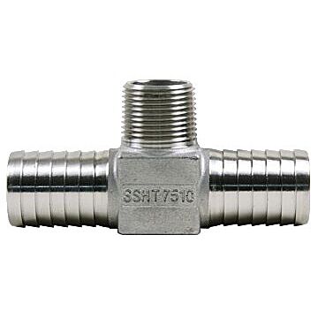 Merrill 1" Male NPT x 1" Well Pipe SS Hydrant Tee