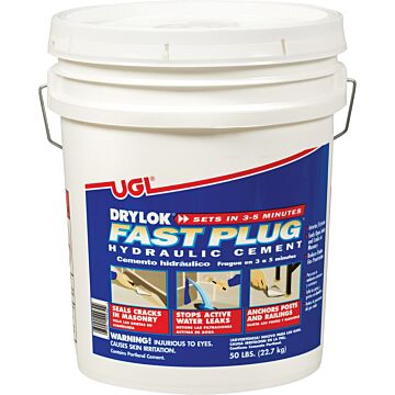 United Gilsonite Laboratories Drylok Fast Plug Hydraulic Cement 50 lb. Gray