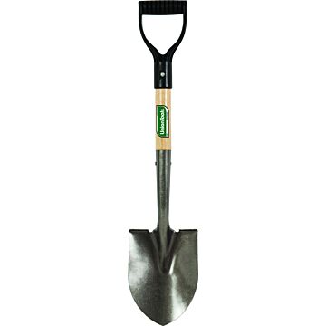 UnionTools Mini Round Point Digging Shovel with Wood Handle