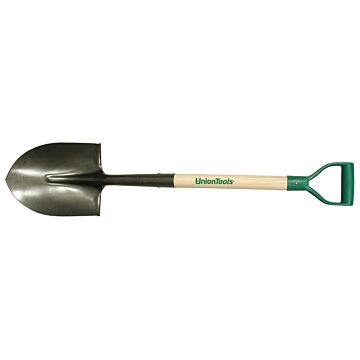 UnionTools 28 In. Round Point Shovel with Wood Handle