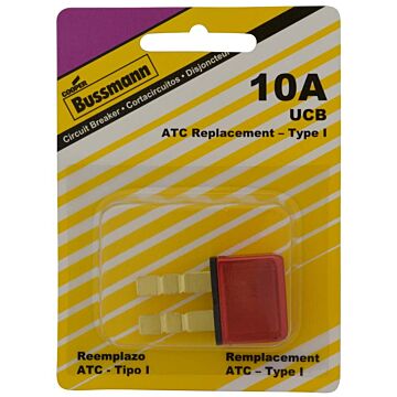 Bussmann 0.416666666666667 12 V Red Automotive Circuit Breaker