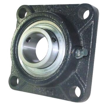 KML Premium 4 Bolt Flange  Bearing, 1" Set Screw Lock, Extended Race UCF20516