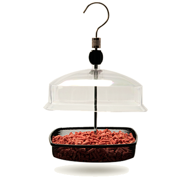 Unipet PMF1 Premium Domed 2 oz Dried Mealworm Premium Domed Feeder