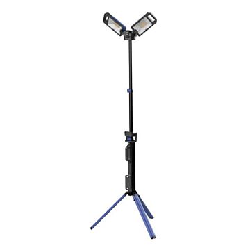 Voltec Power and Lighting 5,000 Lumen Rechargeable Dual Head LED Tripod Work Light