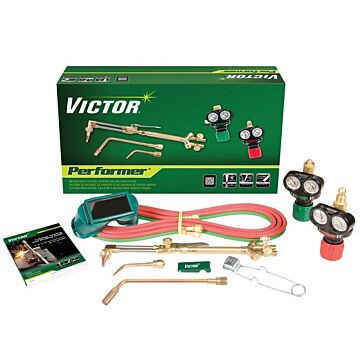 Victor Technology Victor®Performer®/EDGE™ 2.0 Medium Duty Acetylene Cutting/Heating/Welding Outfit CGA-540/CGA-510