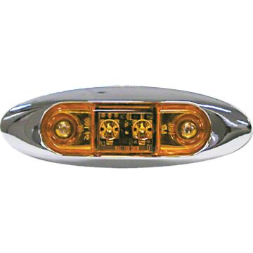Peterson Mini Surface-Mount 12V Marker Light Kit (Amber)