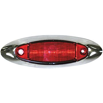 Peterson 16 V LED Red Oblong Marker/Clearance Light