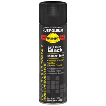 Rust-Oleum High Performance - V2100 System Enamel Spray Paint - Colors - Semi-Gloss Black