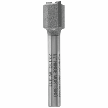 Vermont American 1/2 In. x 1/2 In. Carbide-Tipped Hinge Mortising Bit