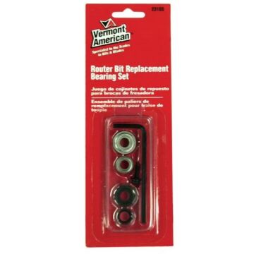Vermont American 1/4 in 2 in 1/4 in Router Bit Replacement Bearing Set