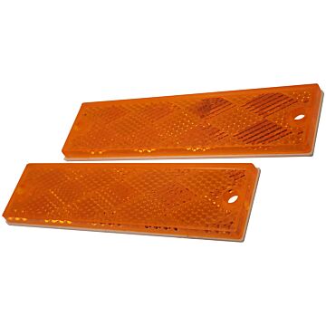 Peterson Compact Rectangular Reflector (Amber - 2pk)