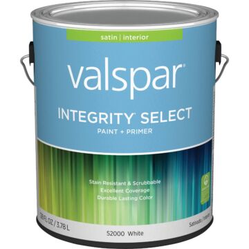 Valspar Integrity Select Interior Paint & Primer (Satin - White) 1 gal