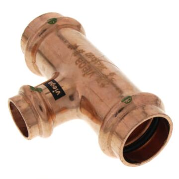 3/4 x 3/4 x 1/2 in Copper Pipe Reducing Tee