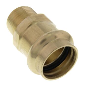 3/4 x 1/2 in Press x MPT Bronze Lead Free Pipe Male Adapter