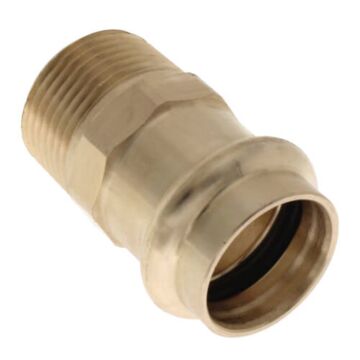 3/4 x 3/4 in Press x MPT Bronze Lead Free Pipe Male Adapter