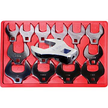 V8 Tools Alloy Steel Crowfoot Wrench Set (14pc) 1-1/16 in. to 2 in.