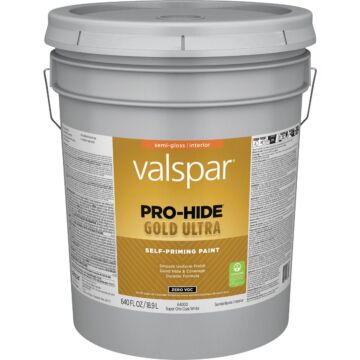Valspar Pro-Hide Gold Ultra Interior Wall Paint (Semi-Gloss - Super-One Coat White) 5 gal