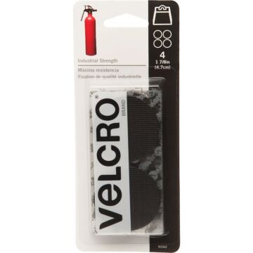 Velcro VELCRO Brand 1-7/8 In. Black Industrial Strength Hook & Loop Disc (4 Ct.)