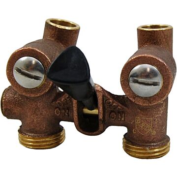 SharkBite™ MPT 3/4 in Bronze Washing Machine Valve