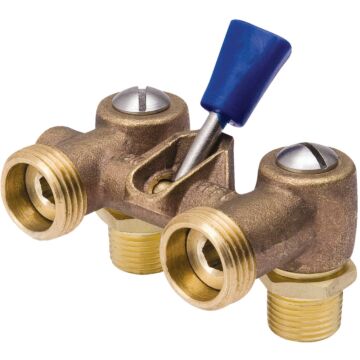 ProLine Series ProLine 1/2 In. MIP x 1/2 In. SWT x 3/4 In. MHT Dual Washing Machine Valve