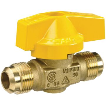 ProLine Series ProLine 1/2 In. Flare x 1/2 In. Flare Brass Gas Ball Valve