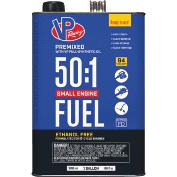 VP Racing Fuels 50:1 Ethanol-Free Gas & Oil Pre-Mix - 1 gal