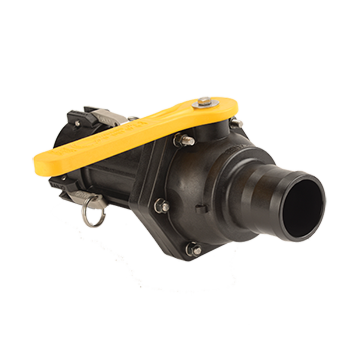 Banjo 100 psi Poly 2 in and 3 in Bolted Full Port Easy-Fill Valve